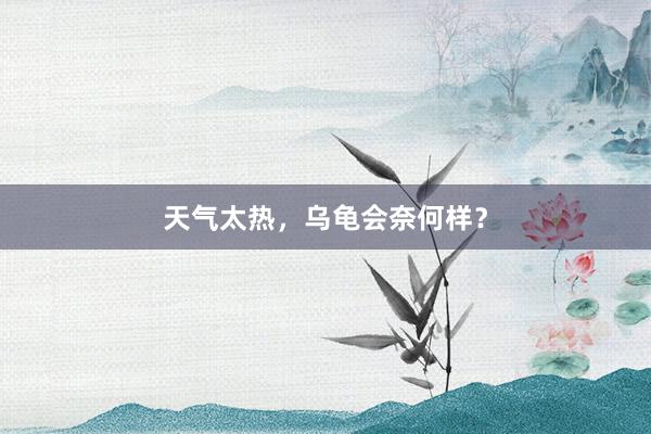 天气太热,乌龟会奈何样?